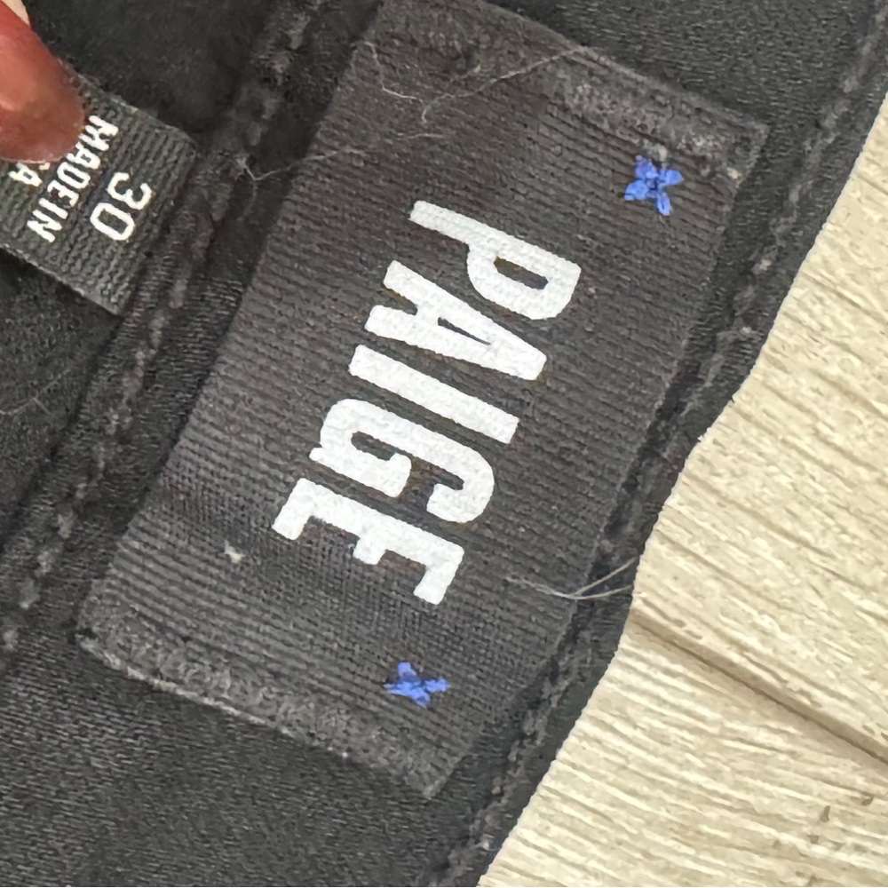 PAIGE Black Skinny Jeans maternity skyline - Picture 6 of 8